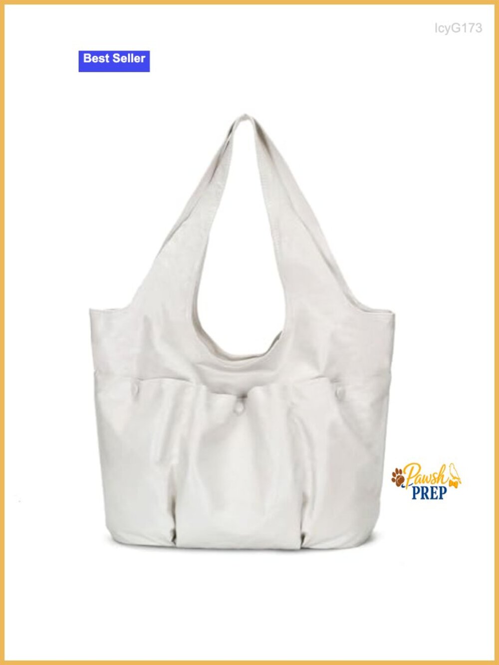Vegan Leather Large Hobo Shoulder Bag Tote Multi-Pocket Slouchy Handbag